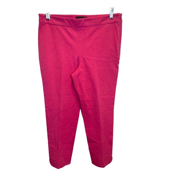 *Talbots Chatham Ankle Pants Mid Rise Dark Pink Size 8P - Picture 1 of 6